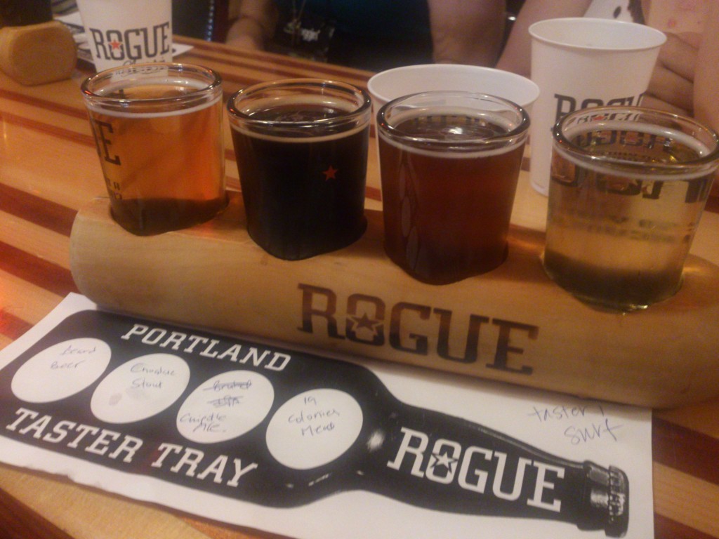 a beer flight