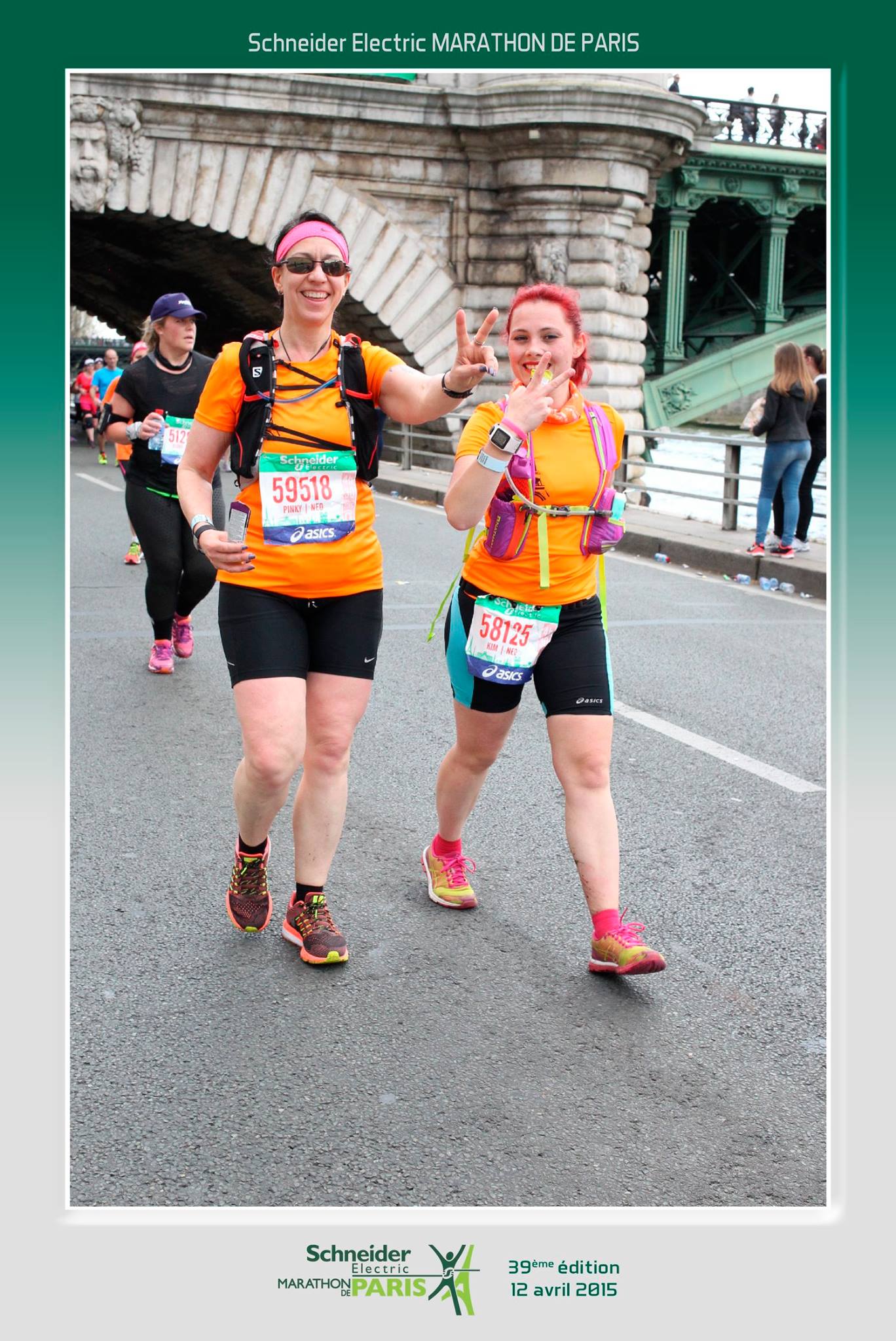 Pinky and Kim Paris Marathon