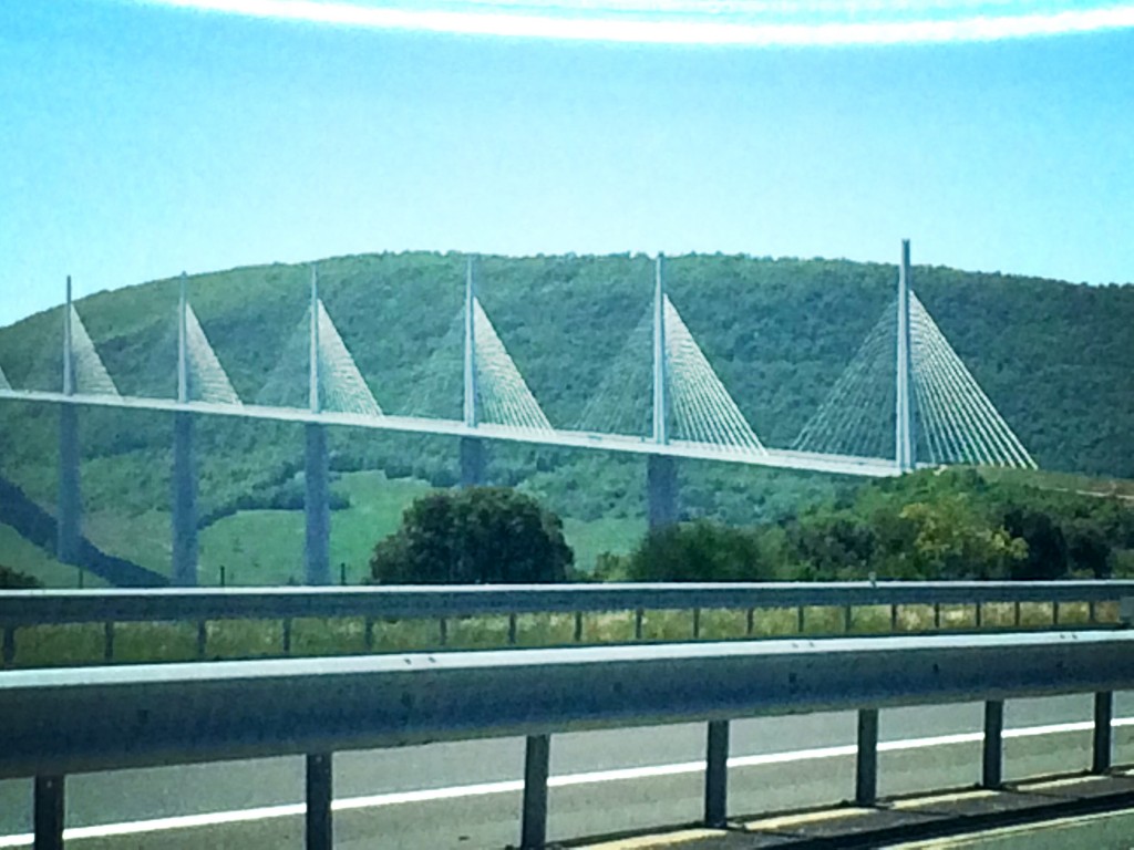 THE bridge in Millau - amazing to have run across! 