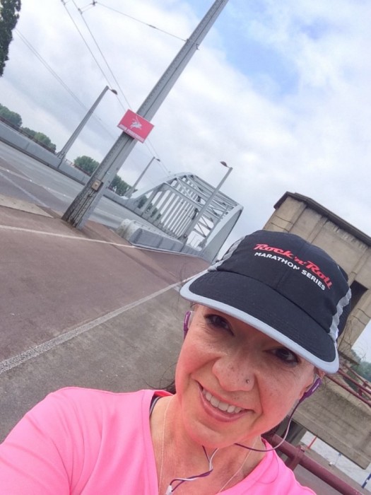 running on the John Frost bridge