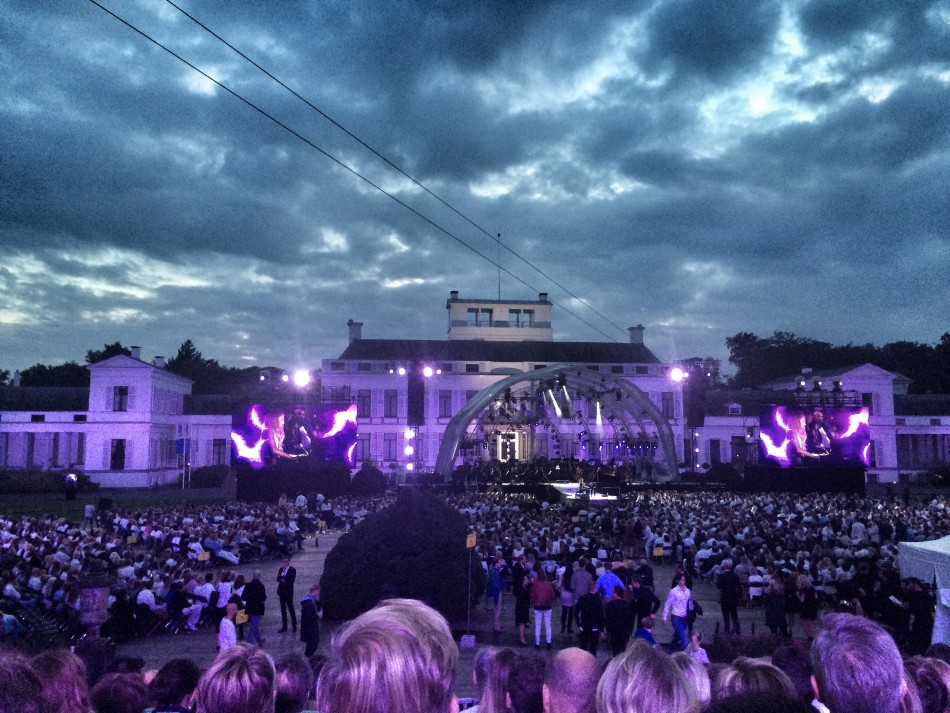 dramatic background for the concert