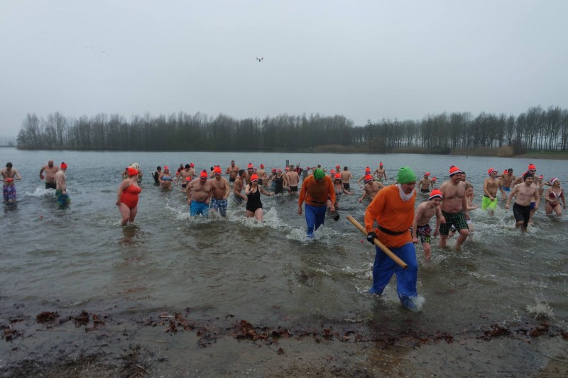 coming out of the water